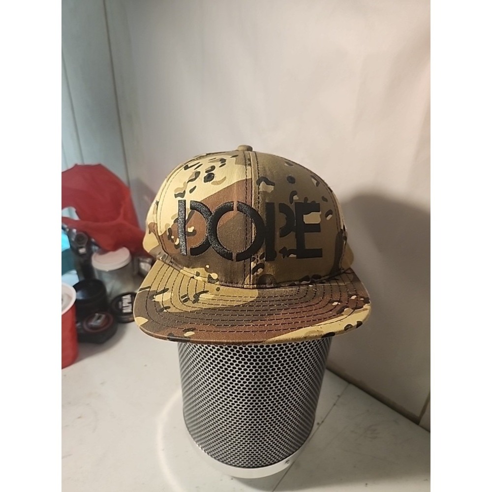 DOPE Camo‎ Snapback Hat Flat Bill Adjustable Streetwear Cap